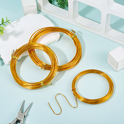 3 Rolls 3 Styles Round Aluminum Wire AW-TADJ0001-03C-1