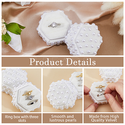 1Pc Velvet Rings Storage Boxes CON-DC0001-18-1