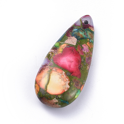 Natural Regalite/Imperial Jasper/Sea Sediment Jasper Pendants G-F590-07-1