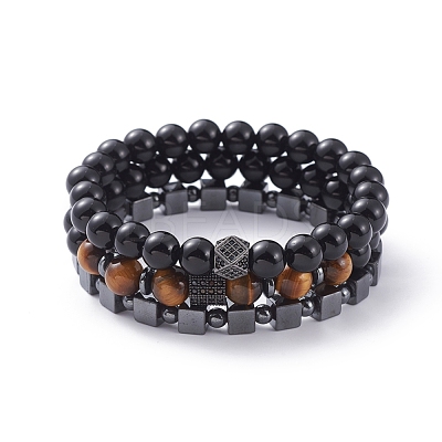Unisex Stretch Bracelets Sets X-BJEW-JB04845-1