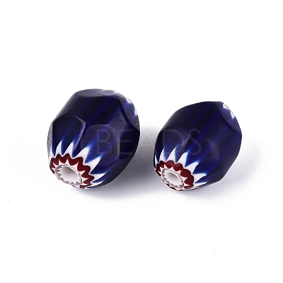 Handmade Millefiori Glass Barrel Beads LA-N002-27-1