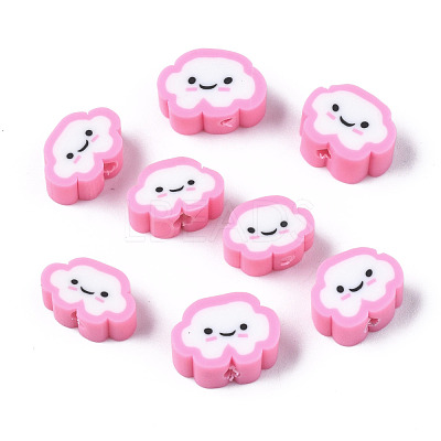 Handmade Polymer Clay Beads X-CLAY-N008-033F-1