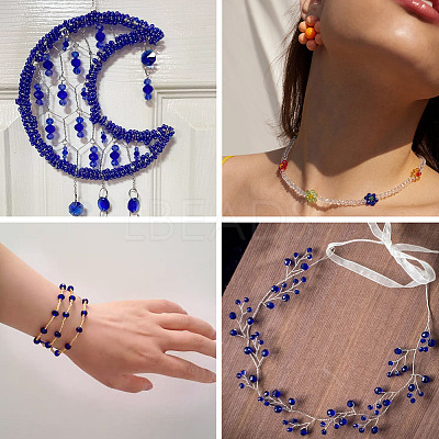 6 Strands 6 Styles Glass Beads Strands EGLA-TADJ0001-05D-1