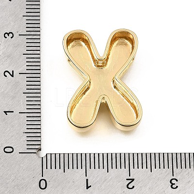 Brass Slide Charms KK-Z163-01G-X-1