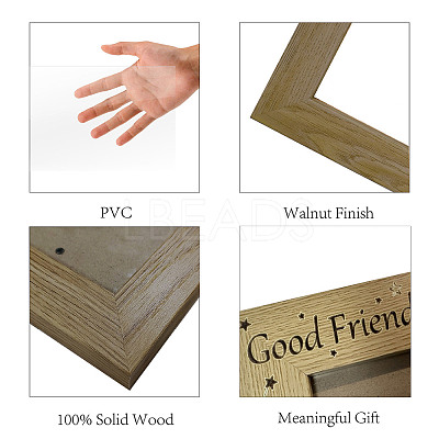Natural Wood Photo Frames AJEW-WH0292-047-1