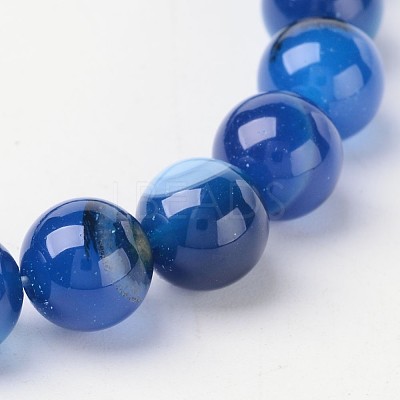 Natural Striped Agate/Banded Agate Beads X-AGAT-8D-8-1