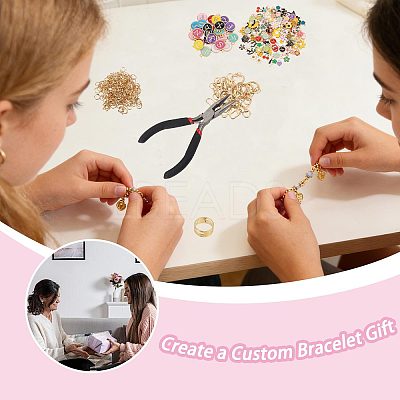 1 Bag DIY Keychain Kit DIY-GL0007-19B-1