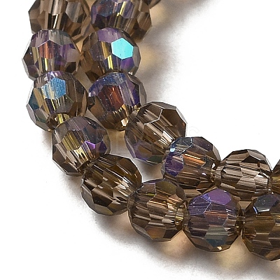 Electroplate Transparent Glass Beads Strands LS-EGLA-A035-T4mm-L16-1
