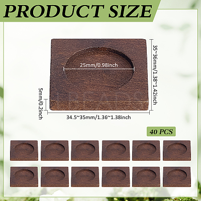 Wood Cabochon Settings WOOD-WH0124-162B-1