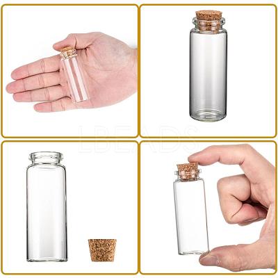 Glass Jar Glass Bottles AJEW-H004-2-1