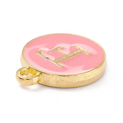 Golden Plated Alloy Enamel Charms ENAM-Q437-14F-1