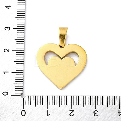 304 Stainless Steel Enamel Pendants STAS-S163-09A-G-1