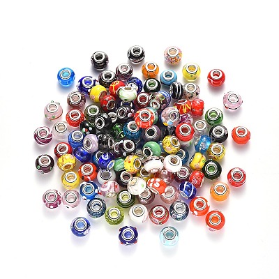 Handmade Lampwork European Beads X-LPDL-N001-M-1
