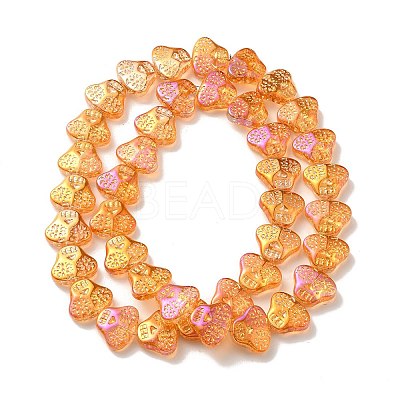Transparent Electroplate Glass Beads Strands LS-EGLA-F158-HR01-1