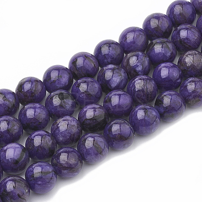 Natural Chalcedony Beads Strands G-S333-10mm-011-1