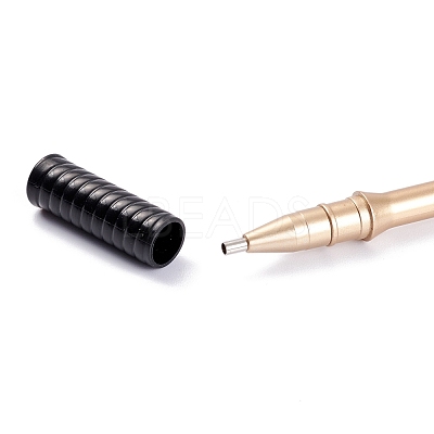 Racket Shape Plastic Diamond Painting Point Drill Pen AJEW-M028-01A-1