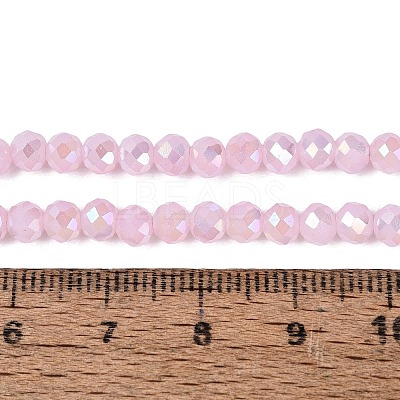 Baking Electroplate Glass Beads Strands DGLA-A039-J4mm-B26-1