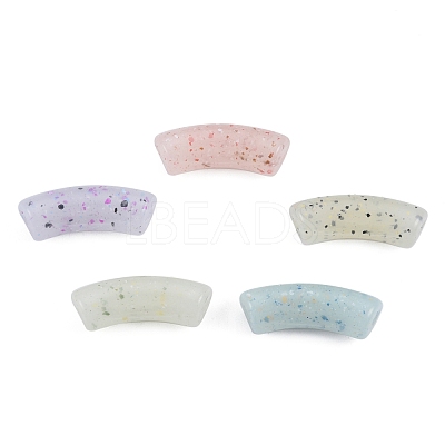 Marbled Stone Style Opaque Acrylic Beads OACR-G009-04B-1