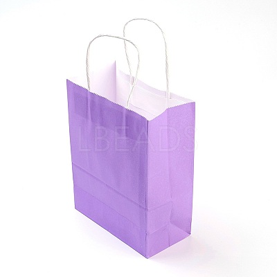 Pure Color Kraft Paper Bags LS-AJEW-G020-C-09-1