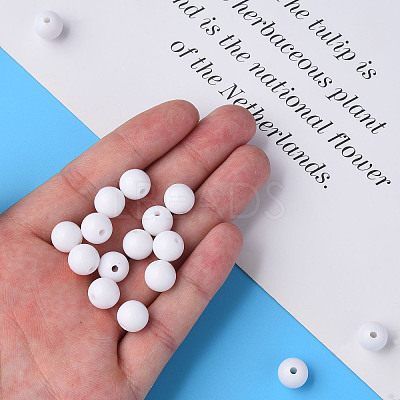 Opaque Acrylic Beads X-MACR-S370-C10mm-01-1