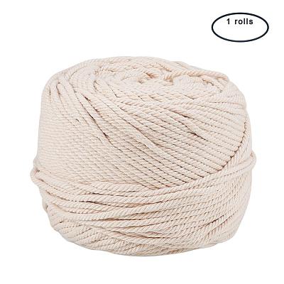 Macrame Cotton Cord OCOR-WH0009-C01-4mm-1