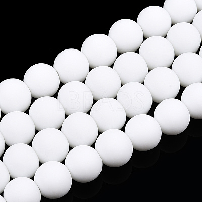 Opaque Glass Beads Strands GLAA-T032-P8mm-MD02-1