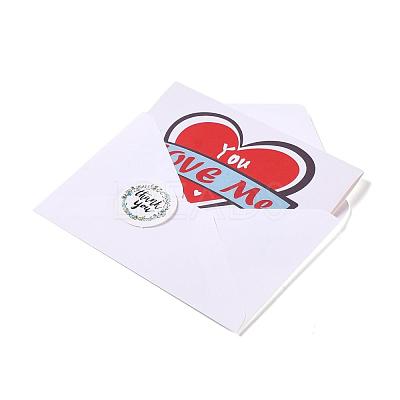 Rectangle Paper Greeting Cards DIY-F096-15-1