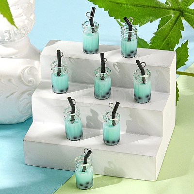 Glass Bottle Pendants CRES-N017-03D-1
