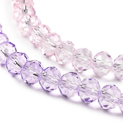 Transparent Painted Glass Beads Strands X1-DGLA-A034-T8mm-A05-1