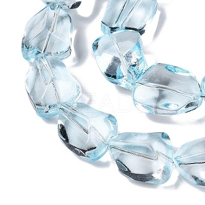 Electroplate Glass Beads Strands X-EGLA-N012-05D-1