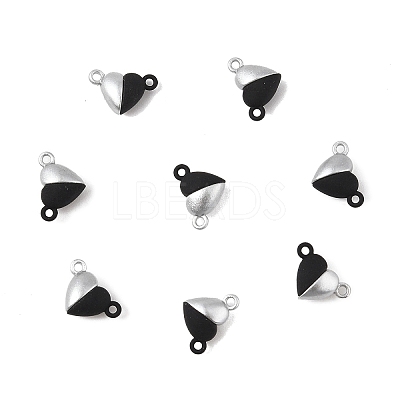 10 Sets Alloy Magnetic Clasps with Loops FIND-LP0004-76D-1