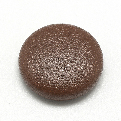 Imitation Leather Covered Cabochons WOVE-S084-06B-1