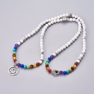 Natural  Labradorite Wrap Bracelets BJEW-I273-B08-1