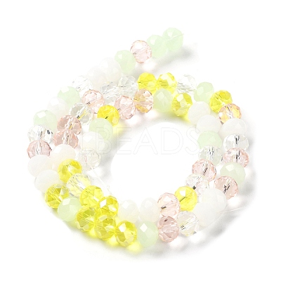 Glass Beads Strands EGLA-A034-M8mm-45-1