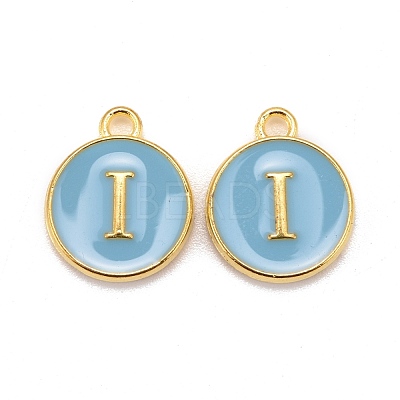 Golden Plated Alloy Enamel Charms X-ENAM-S118-04I-1