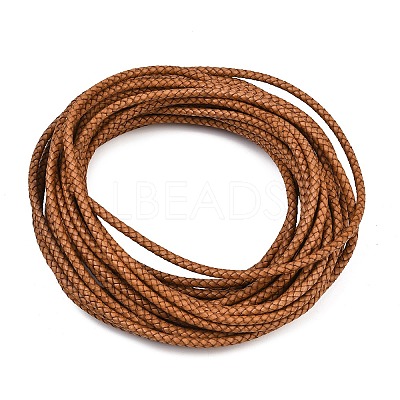 Braided Leather Cord with Core WL-F009-5mm-02-1