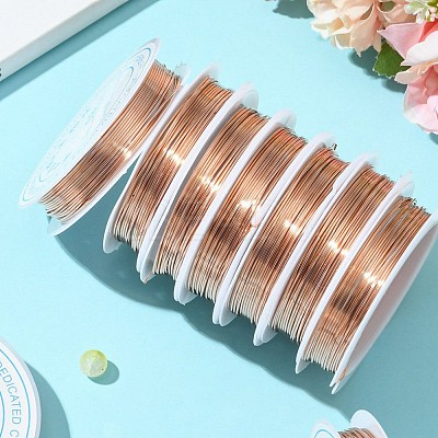 Round Copper Jewelry Wire CWIR-S002-0.8mm-03-1
