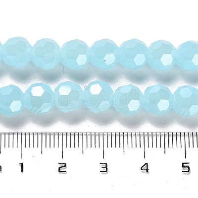 Electroplate Glass Beads Strands EGLA-A035-J8mm-A09-1