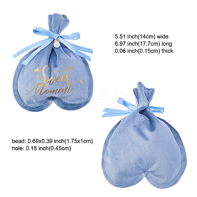 Velvet Jewelry Drawstring Gift Bags ABAG-CJC0003-02A-1