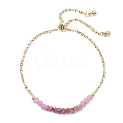 Adjustable 304 Stainless Steel Cable Chain Slider Bracelets BJEW-JB13089-02-1