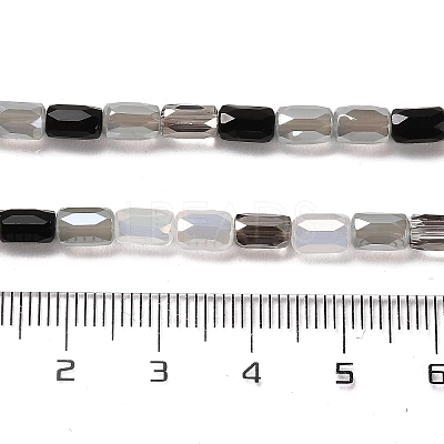 Electroplate Glass Beads Strands EGLA-D030-08B-1