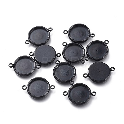 304 Stainless Steel Cabochon Connector Settings STAS-I161-03E-B-1
