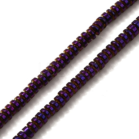 Electroplated Synthetic Non-magnetic Hematite Beads Strands X-G-L613-G01-01D-1