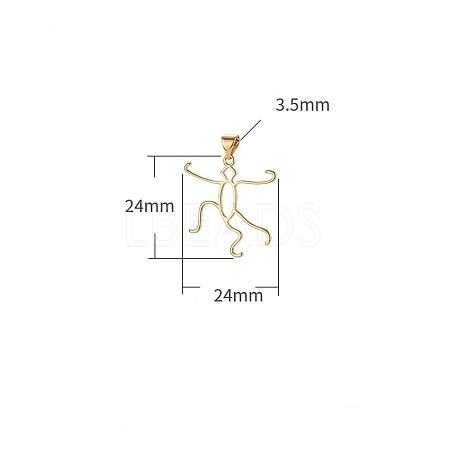 Brass Pendants Cabochon Setting PW-WG77390-02-1