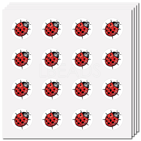 8 Sheets Plastic Waterproof Self-Adhesive Picture Stickers DIY-WH0428-019-1