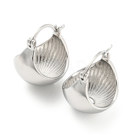 Rack Plating Brass Round Hoop Earrings EJEW-Q779-03P-1