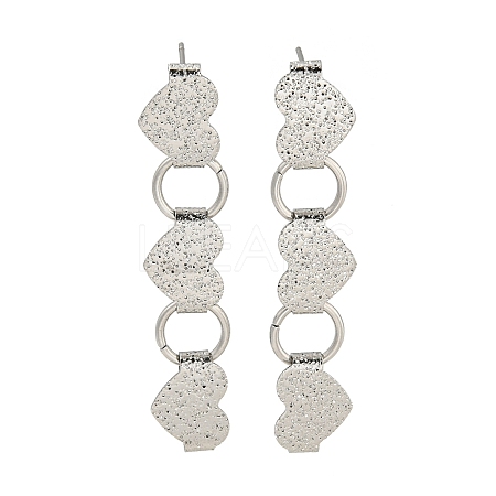 Non-Tarnish 304 Stainless Steel Stud Earrings EJEW-S229-01P-1