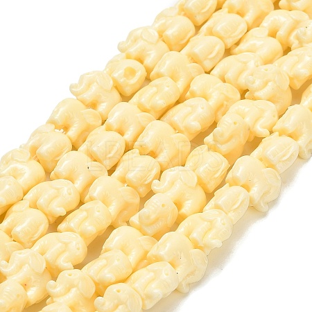 Synthetic Coral Dyed Carved Bead BSHE-H114-04E-1