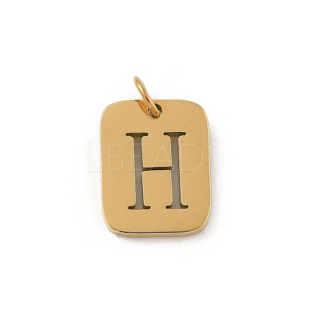 304 Stainless Steel Charms STAS-R001-01G-H-1