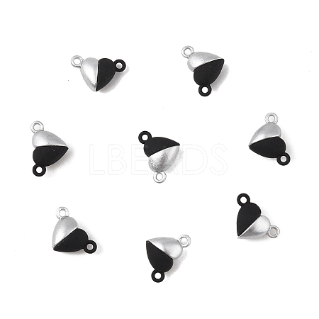 10 Sets Alloy Magnetic Clasps with Loops FIND-LP0004-76D-1